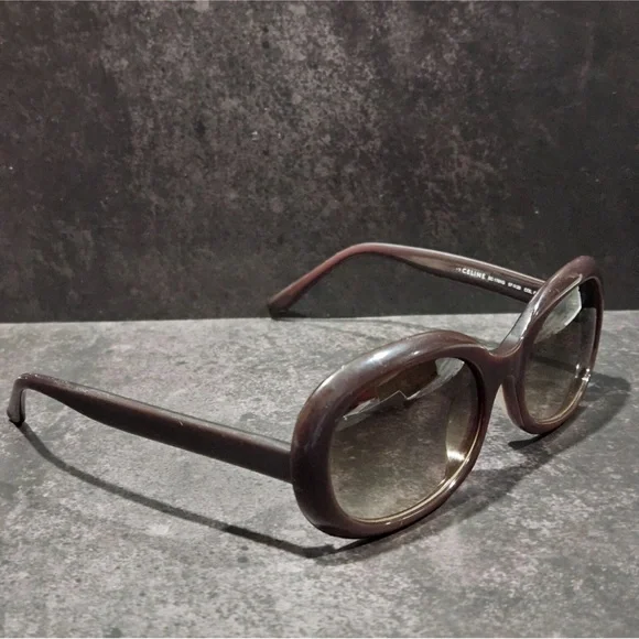 CELINE Oversized Oval Sunglasses Vintage 57/20/140 W/COA GUC - Picture 4 of 6